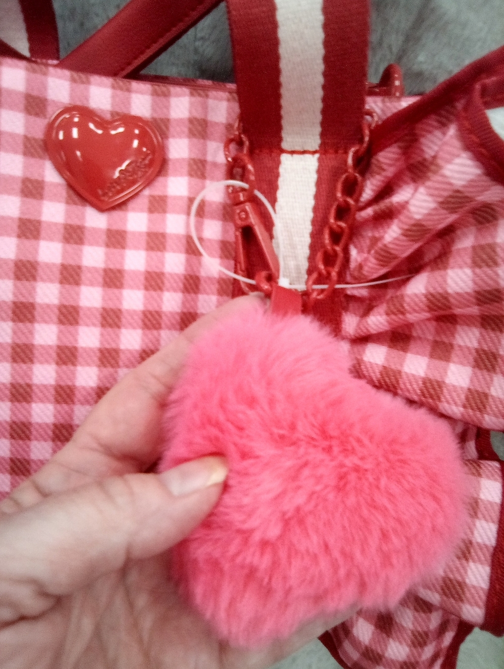 Betsey Johnson Red Ruffled Tote Bag